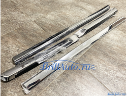 Молдинги Toyota Land Cruiser 200 узкие хром