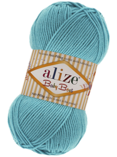 Baby Best (Alize) пряжа цвет № 287 светло бирюзовый