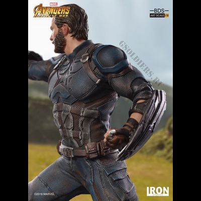 Капитан Америка (Мстители: Война бесконечности) КОЛЛЕКЦИОННАЯ ФИГУРКА (статуэтка) 1/10 Marvel Captain America Scale 1/10 - Avengers: Infinity War - Iron Studios