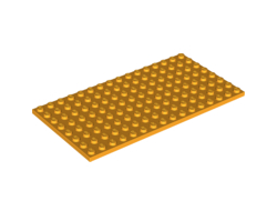 Plate 8 x 16, Bright Light Orange (92438 / 6211408 / 6393944)