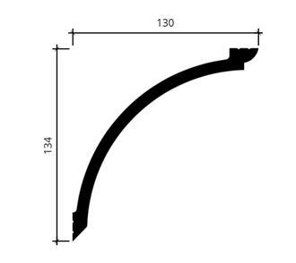 Карниз 6.50.801 - 134*130*2000мм