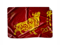 Плед с символикой "Быка" №10