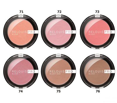 RELOUIS Румяна компактные RELOUIS PRO BLUSH | Релуи