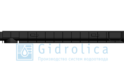 Лоток Gidrolica Standart, h100, DN100, C250