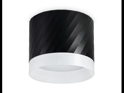 Ambrella светильник накладной спот GX53 max12W черный цилиндр с акрилом 82x70 TECHNO SPOT TN5355 BK