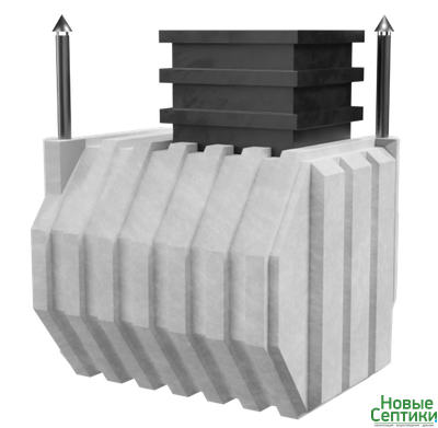 Готовый пластиковый погреб Арго 5 MIX