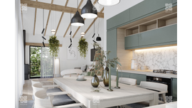 Пикассо кухня гостиная холл