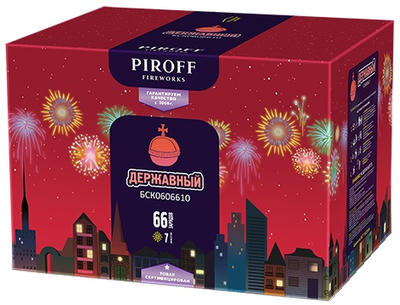 Батарея салютов ДЕРЖАВНЫЙ (1,2" / 66 залпов)