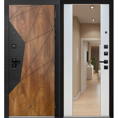 Геометрия Зеркало ОПТИМА (эмалит Белый)