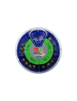 Набор грузил #WF-44 "Дробинка" 0,4; 0,8; 1,2; 1,8г (1уп/ 10 наборов)