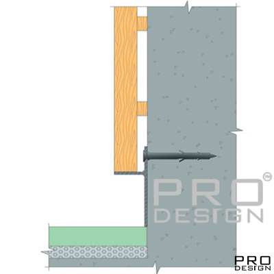 Теневой плинтус скрытого монтажа Pro Design Panel 7208 Черный Муар