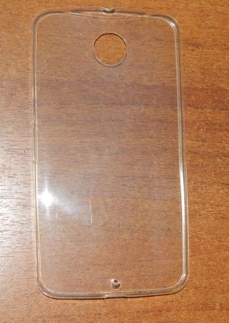 Защитная крышка силиконовая LG Nexus 6, прозрачная