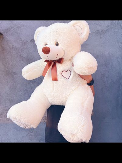 Плюшевый медведь 120 см бежевый Феликс