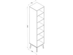 Стеллаж "Калгари" 2 двери