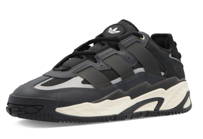 Adidas Niteball Black Grey с мехом