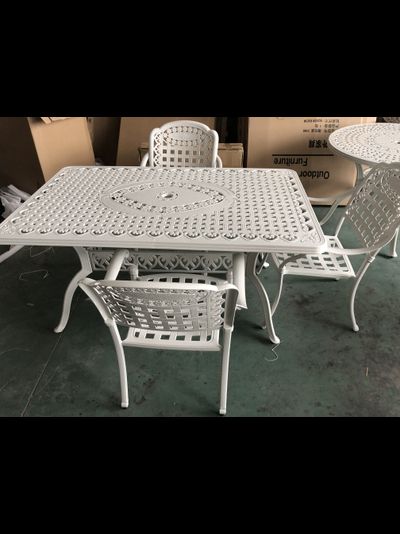 Белая обеденная группа Volcano