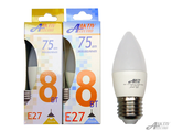 ЛАМПА СВЕТОДИОДНАЯ LED-Regular свеча 8Вт Е27