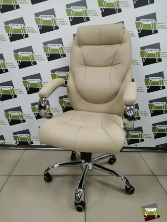 Кресло CH-153 Аляска В хром ХДП МБ Ср S-0414 (темно-бежевый) UTFC