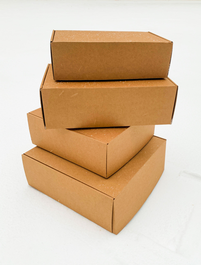 5 подарочных коробок КРАФТ (размер 37х26х12 см)