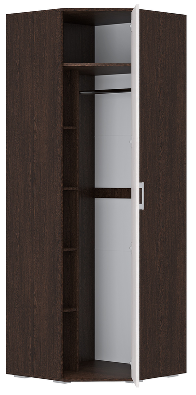 Шкаф угловой Белла венге/ясень белый  (БТС) 750*750 мм