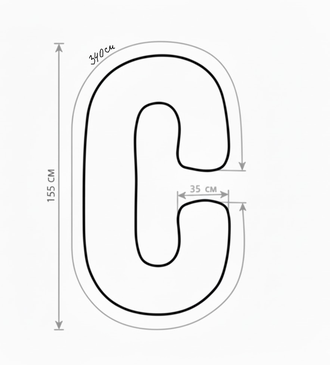 Подушка для беременных формы большой Рогалик  + наволочка на молнии поплин собачки на сером