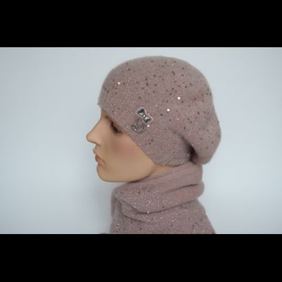 Розовый женский берет одинарный Vizio Италия 6943 ВО фото