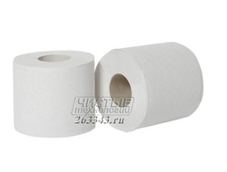 Однослойная туалетная бумага в стандартном рулоне