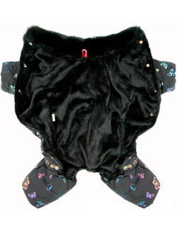 FOR MY DOGS комбинезон для собак Бабочки черный