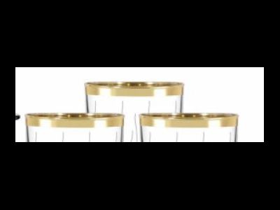 Набор фужеров и бокалов 18предметов Серпантин