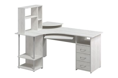 Стол компьютерный С-237 с полкой СЕ-237 Северное дерево светлое