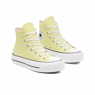 Кеды Converse Lift салатовые высокие на платформе