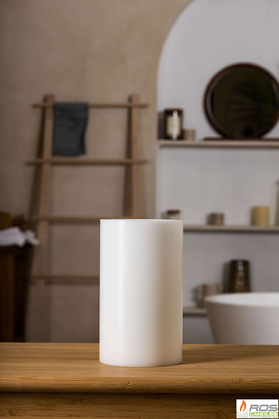 Гладкий парафиновый плафон для LED свечей - 11,7*20см