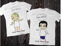 Футболки "Мой муж / Моя жена" 030