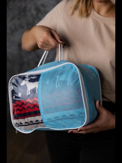 Плед с рукавами "Звезды" из микрофибры (велсофта)