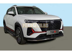 Защита передняя нижняя 42,4 мм ТСС для Changan CS35 plus 2WD 1.5T 2023-