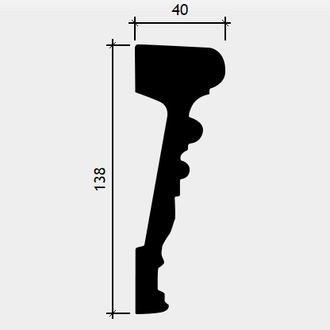 Молдинг 1.51.368 - 138*40*2000мм