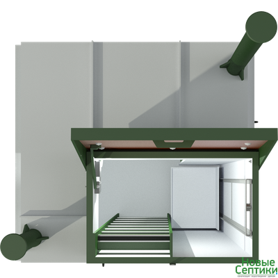 Погреб пластиковый ПП 1 Long с грузоподъемным механизмом