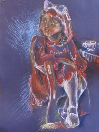 Портрет чаепитие Круглова Ирина