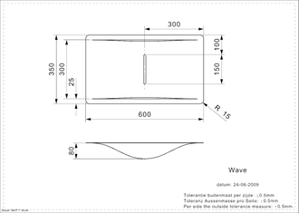 Умывальник Reginox Wave L brushed