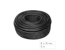 Шланг пневматический 8х15 мм, 5 м, резиновый МАСТАК 683-08100M5