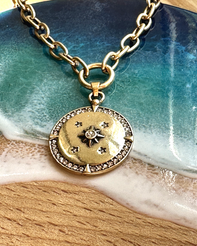 Колье "Звездное небо" цвет золото A&C(Норвегия)