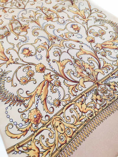 Павловопосадский шарф Пламя свечи 1326-1