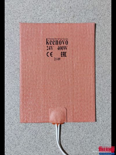 Гибкая нагревающая пластина 400 Вт 24 В (152х203) Keenovo (3М СКОТЧ, БЕЗ ТЕРМОДАТЧИКА)
