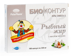 Рыбный жир с маслом чеснока