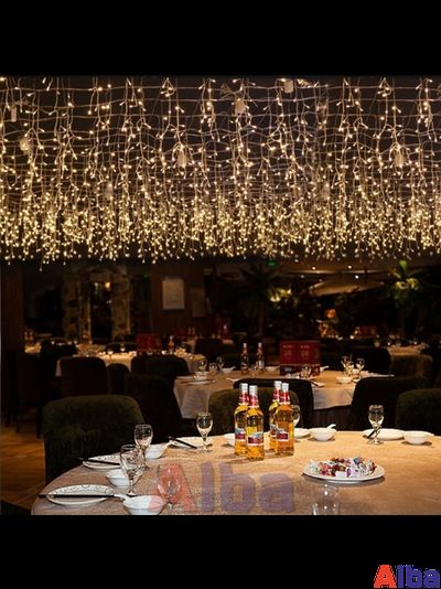 Занавес 2*1.0 м, ТЕПЛЫЙ БЕЛЫЙ, IP 65 постоянное свечение