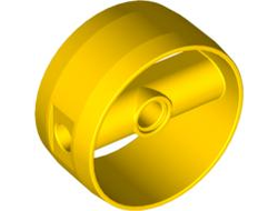 Cylinder 4 x 4 x 1 2/3 with Pin Holes and Center Bar, Yellow (41531 / 4159538 / 4270872 / 6100888)