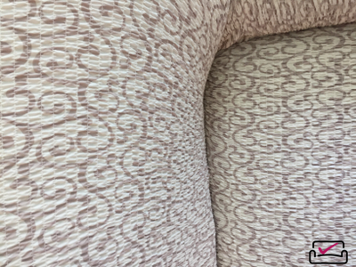 Чехол на 3х местный диван Тела Безарро Молочный. ИТАЛИЯ