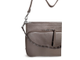 (АРТИКУЛ: 8818/1) СУМКА КЛАТЧ ЖЕНСКАЯ НЕБОЛЬШАЯ, НАТУРАЛЬНАЯ КОЖА, С ДВУМЯ НАРУЖНЫМИ КАРМАНАМИ, ТЕМНО-БЕЖЕВАЯ "МОККО", РЕМЕНЬ ЧЕРЕЗ ПЛЕЧО