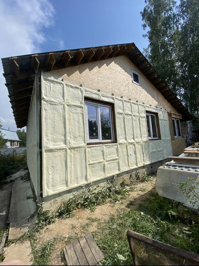 Утепление дома пенополиуретаном