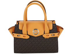 Сумка с плечевым ремешком Michael Kors Carmen оранжево-коричневая